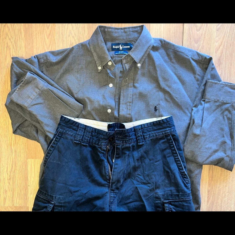 Polo Ralph Lauren Men’s cargo short and shirt
